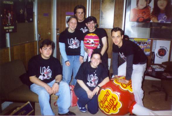 Hitz promotions team, St Kilda Road studios (1999)