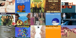 Collage of CD covers from Winter 1999