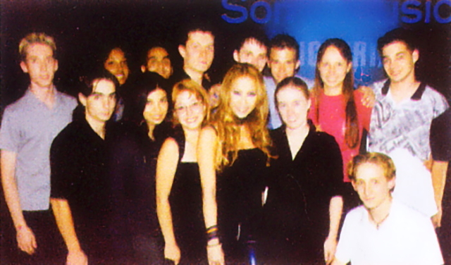 Coco Lee and the Hitz crew at a Sony Music event (late 90s)